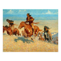Der Büffel Runners (1909) Frederic Remingtons Individuelle Einladungskarte