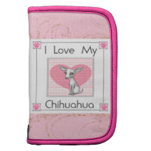 Der Chihuahua-HundeRickshaw-Folio-Planer des Valen