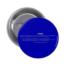 Der Computer-blaue Schirm des Todes Anstecknadelbutton