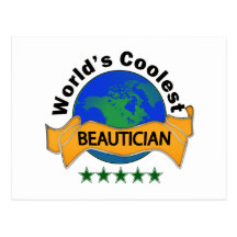 Der coolste Beautician der Welt Postkarte