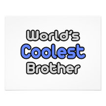 Der coolste Bruder der Welt Personalisierte Ankündigung