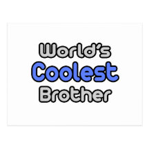 Der coolste Bruder der Welt Postkarten