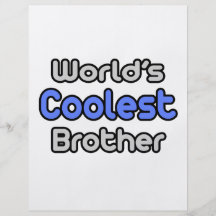 Der coolste Bruder der Welt Vollfarbige Flyer