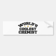 Der coolste Chemiker der Welt Auto Sticker