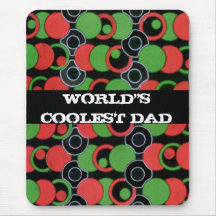 Der coolste Vati-moderne Kunst Mousepad der Welt