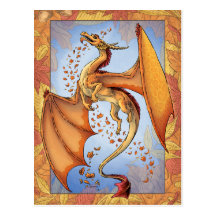 "Der Drache des Herbstes" Postkarte