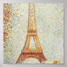 Der Eiffelturm durch Georges Seurat Plakate