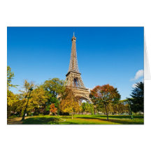 Der Eiffelturm Karte