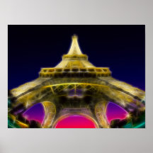 Der Eiffelturm, Paris, Frankreich Plakat