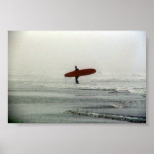 Der einzige Surfer Plakatdruck