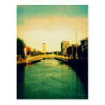 Der Fluss Liffey Postkarte