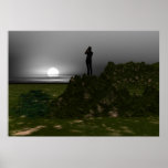 Der Fotograf und das Mond-Plakat