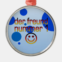 Der Freund Nummer 1 in den deutschen Flaggen-Farbe Weihnachtsornament