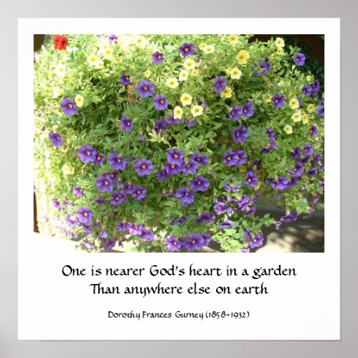 Der Garten des Gottes (Gedicht) Plakat/Druck Zazzle