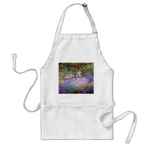 Der Garten des Künstlers bei Giverny, Claude Monet Schürze