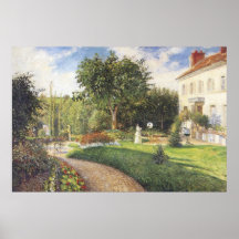 Der Garten von Les Mathurins, Camille Pissarro Plakate