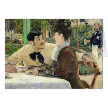 Der Garten von Pere Lathuille, 1879 Grußkarte