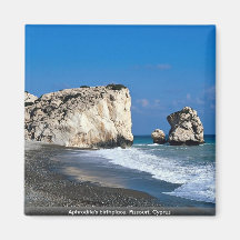 Der Geburtsort der Aphrodite, Pissouri, Zypern Kühlschrankmagnet