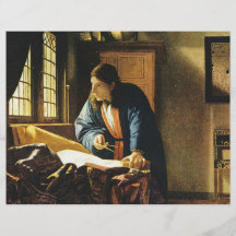 Der Geograph Johannes Vermeers (circa 1669) Personalisierte Flyer