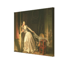 Der gestohlene Kuss, c.1788 Galerie Gefaltete Leinwand