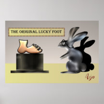 Der glückliche Fuß durch Anjo Lafin Plakat