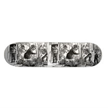 "Der glückliche Straßen-Reiniger Calaveras " Skateboarddecks
