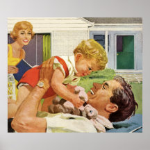 Der glückliche Vatertag Posterdrucke