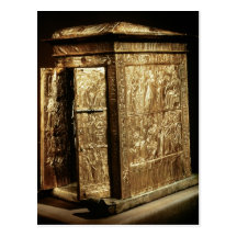 Der goldene Schrein Tutankhamun neuen Königreiches Postkarte