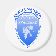 der Gouverneur Svalbard, Norwegen Kühlschrankmagnet