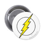 Der grelle Blitz-Bolzen Anstecknadelbutton