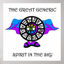 DER GROSSE GENERISCHE GEIST IM HIMMEL POSTER