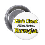 Der große… Norweger des Lebens Anstecknadelbuttons