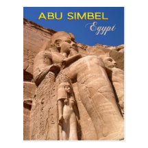Der große Tempel von Ramesses II bei Abu Simbel Postkarte