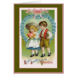 Der grüßende altmodische Valentine der Liebe Karten