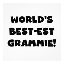 Der Gut-est Grammie der Welt schwarze oder weiße G Personalisierte Einladungskarten
