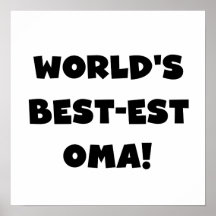 Der Gut-est Oma der Welt schwarze oder weiße Gesch Posterdrucke