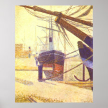 Der Hafen in Bonfleur, durch Georges-Pierre Seurat Posterdruck