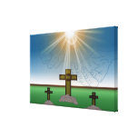 Der Hand des Gottes über dem Kreuz von Christus Galerie Gefaltete Leinwand