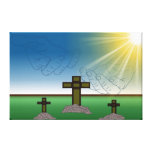 Der Hand des Gottes über dem Kreuz von Christus Galerie Falt Leinwand