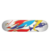 Der HitzewelleSkateboard. Skateboard Deck