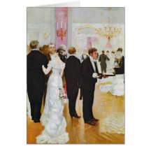 Der Hochzeits-Empfang, c.1900 Karte