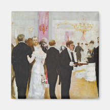 Der Hochzeits-Empfang, c.1900 Kühlschrankmagnete