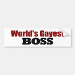 Der homosexuellste Chef der Welten Auto Sticker