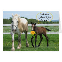 Der Horsy Tag der Mutter Karte