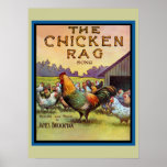 Der Huhn-Lappen Posterdrucke