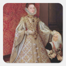 Der infanta-Isabellfarbe Clara Eugenia mit Aufkleber