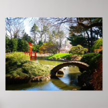 Der japanische Hügel-und Teich-Garten, klein Posterdrucke