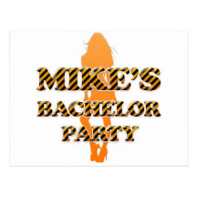 Der Junggeselle-Party der Mike Postkarte