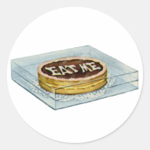Der kleine Kuchen sagte Eat ich, also Alice tat! Aufkleber