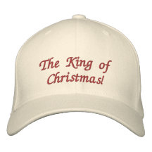 Der König des Weihnachten gestickten Hutes Bestickte Kappe